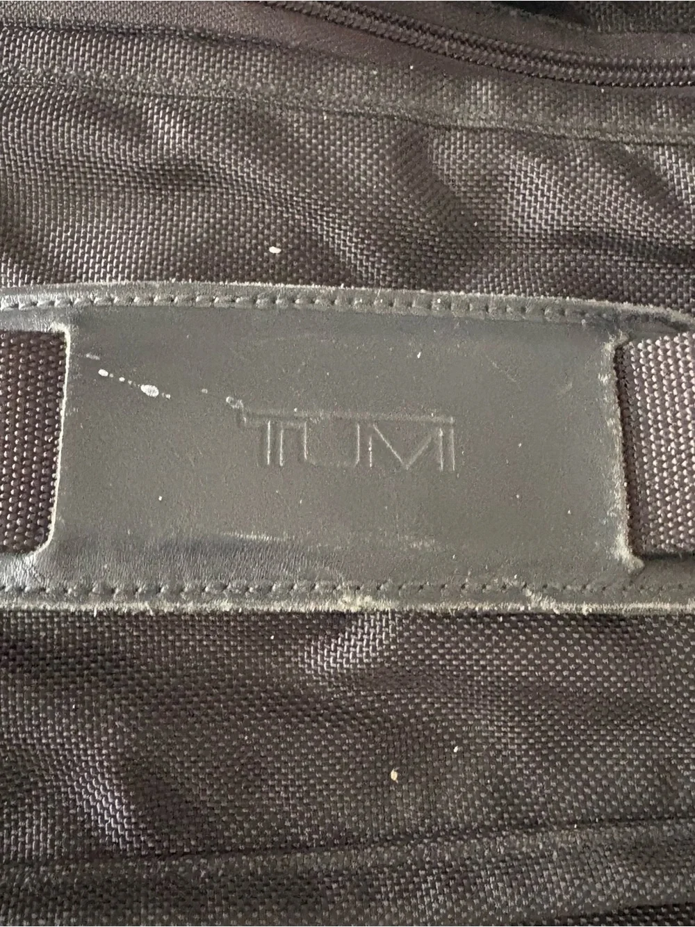 Tumi Black Nylon Men's Travel Briefcase with Front Zip Pocket